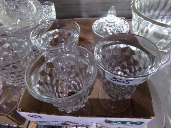 AMERICAN FOSTORIA GOBLETS AND SUGAR BOWL