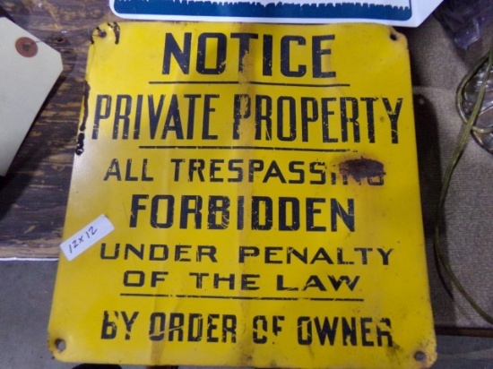 PRIVATE PROPERTY SIGN