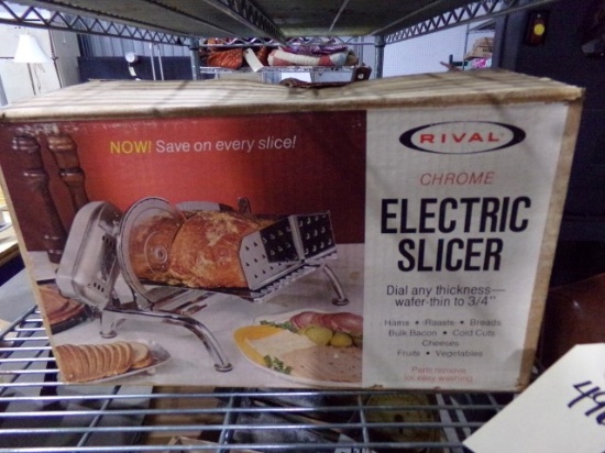 ELECTRIC SLICER AND SUPER JUICER AND POPCORN POPPER AND MISC
