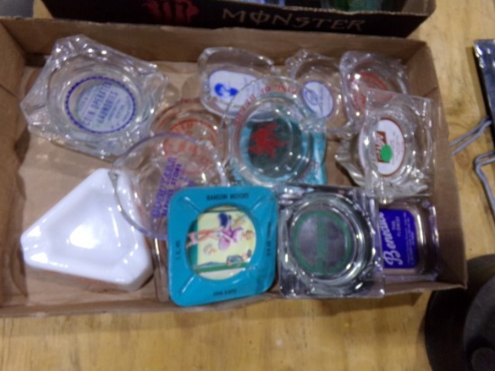 BOX LOT COLLECTIBLE ASH TRAYS
