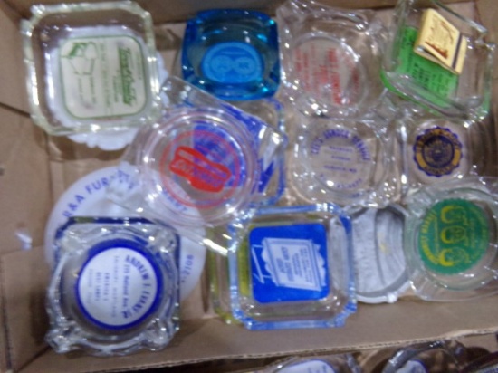 BOX LOT COLLECTIBLE ASH TRAYS