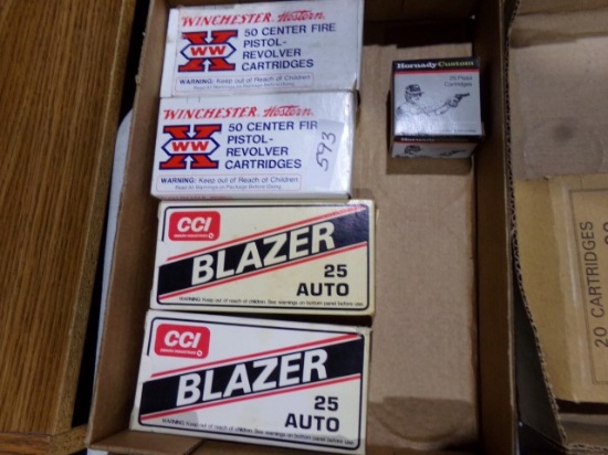 APPROXIMATELY 200 ROUNDS 25 AUTO AMMO