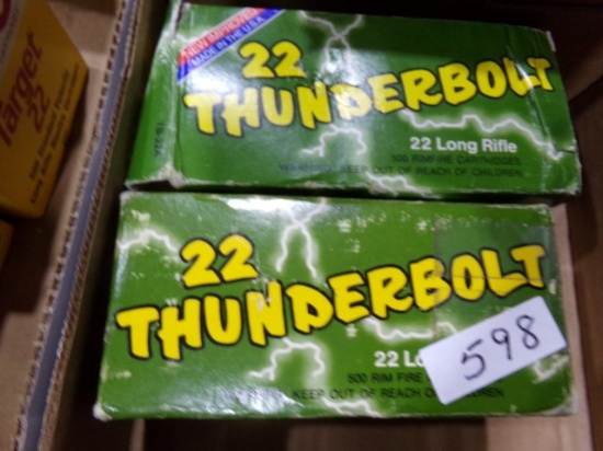 1000 ROUNDS 22 THUNDERBOLT LONG RIFLE REMINGTON