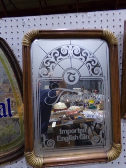 TANQUERAY MIRRORED SIGN 21 X 14