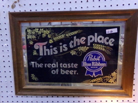 PABST BLUE RIBBON 20 X 14 MIRRORED
