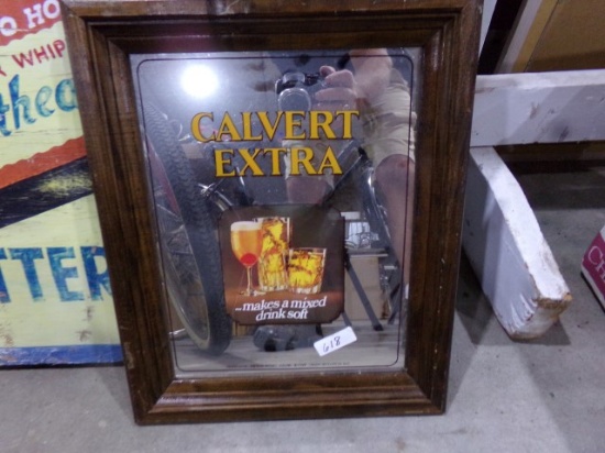 CALVERT EXTRA MIRROR SIGN 17 X 14
