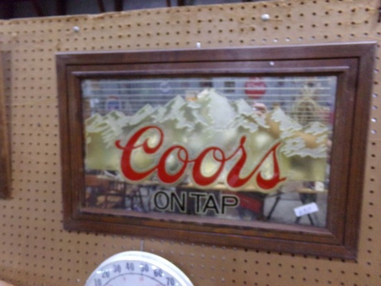 COORS BEER SIGN 28 X 17