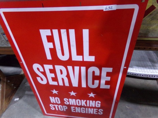 METAL FULL SERVICE SIGN 36 X 24