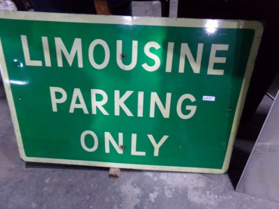 LIMOUSINE PARKING ONLY SIGN 36 X 24