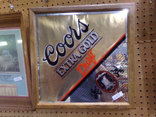COORS EXTRA GOLD SIGN 16 X 16