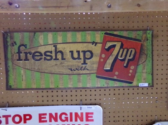 7UP SIGN FRESH UP METAL