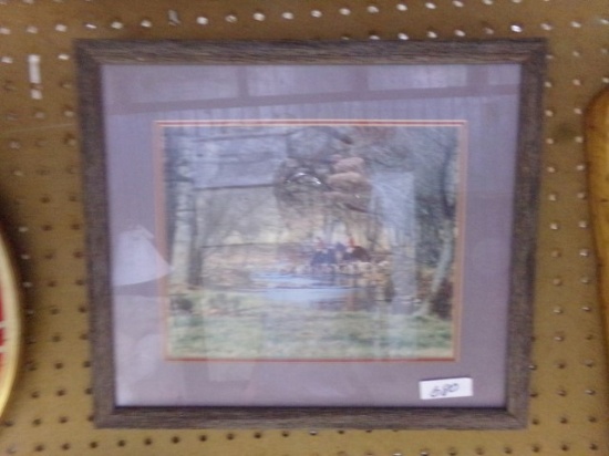 FOXHUNT PRINT FRAMED