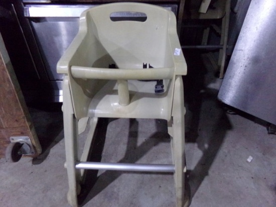 TWO HIGH CHAIRS AND ONE BOOSTER CHAIR