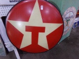 36 INCH PLASTIC TEXACO BUTTON SIGN