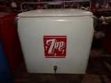 VINTAGE 7UP COOLER WITH BOTTLE OPENER