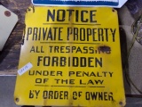 PRIVATE PROPERTY SIGN