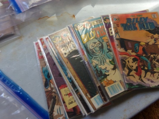 TWELVE BILLY THE KID COMIC BOOKS BY CHARLTON COMICS