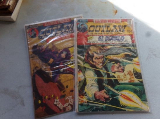 TWO OUTLAW COMIC BOOKS EL DIABLO AND BILLY THE KID