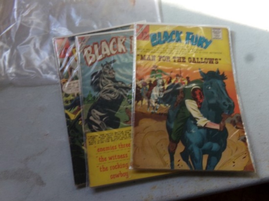 THREE BLACK FURY CDC COMIC BOOKS