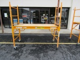 #1007 BIL JAX UTILITY SCAFFOLDING MAX LOAD 1000 LBS 1 SECTION ON CASTERS