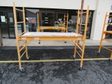 #1006 BILL JAX UTILITY SCAFFOLDING MAX LOAD 1000 LBS 1 SECTION ON CASTERS