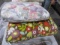 PAIR OF LARGE FLORAL CUSHIONS 24 X 24