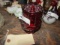 INDIANA GLASS STARS AND BARS RUBY FAIRY LAMP
