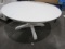 ROUND DISTRESSED PEDESTAL TABLE 60 INCH ACROSS