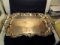 29 X 18 SILVER PLATE FOOTED SERVING PLATTER MISSING 1 FOOT
