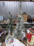 THREE ARTIFICIAL CHRISTMAS TREES 36 INCH AND 30 INCH