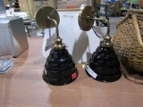 PAIR OF NEW BEEHIVE SCONE WALL LIGHTS