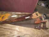 LOT OF 5 HAND SAWS