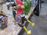 HAND CARVED WOODEN ROOSTER