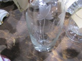 CUT GLASS DECANTER NO STOPPER