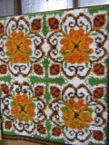 HAND KNOTTED THROW RUG 5 X 3