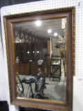 LARGE BEVELED MIRROR BRONZE COLOR ORNATE FRAME APPROX 30 X 40 INCH
