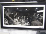 BLACK AND WHITE PHOTO THE BEATLES 1964 PHILADELPHIA PA 40 INCH X 24 INCH