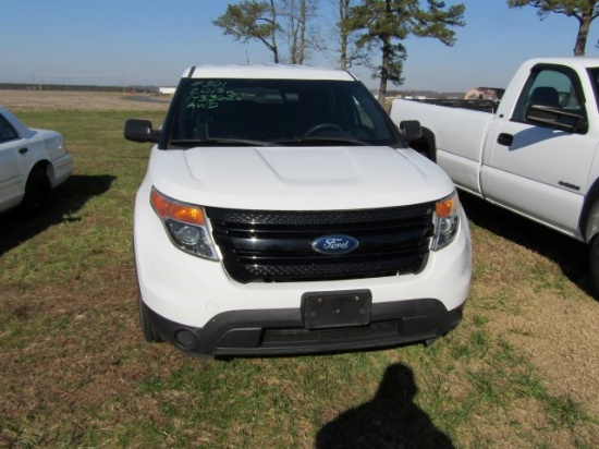 #301 2013 FORD EXPLORER AWD POLICE INTERCEPTOR 143362 MILES 3.7 WITH 6 SP A