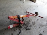 #118 WESTNDORF DUAL TIRE CHANGER HAS BOTTLE JACK AND STRAPS
