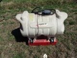 #2535 FIMCO TANK WITH ELECTRIC PUMP AND SPRAY HOSE NOZZLE