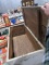 VINTAGE WOODEN CHEST DISTRESSED PAINT 39 INCH X 17 INCH X 12 INCH