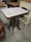 EASTLAKE STYLE MARBLE TOP END TABLE