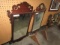 TWO FEDERAL STYLE WALL MIRRORS MAHOGANY FRAMES APPROXIMATELY 3 FT X 20 INCH