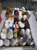 TWO BOX LOTS OF SALT AND PEPPER SHAKERS