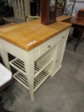 KITCHEN BAKERS TOP WORK STATION WITH SINGLE DRAWER 36 X 22 X 37