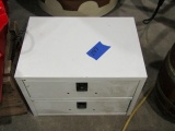 TWO DRAWER METAL CABINET 12 X 12 X 17