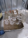 LOT OF STEMWARE BEER GLASSES COCA COLA GLASSES AND MORE