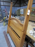 FULL SIZE KNOTTED PINE POSTER BED