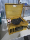 REPRODUCTION VINTAGE RECORD BY DETROLA  DVD CASSETTE AM FM