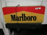 LIGHTED MARLBORO SIGNED WITH ELECTRIC SCROLLING BOTTOM APPROXIMATELY 28 X 1